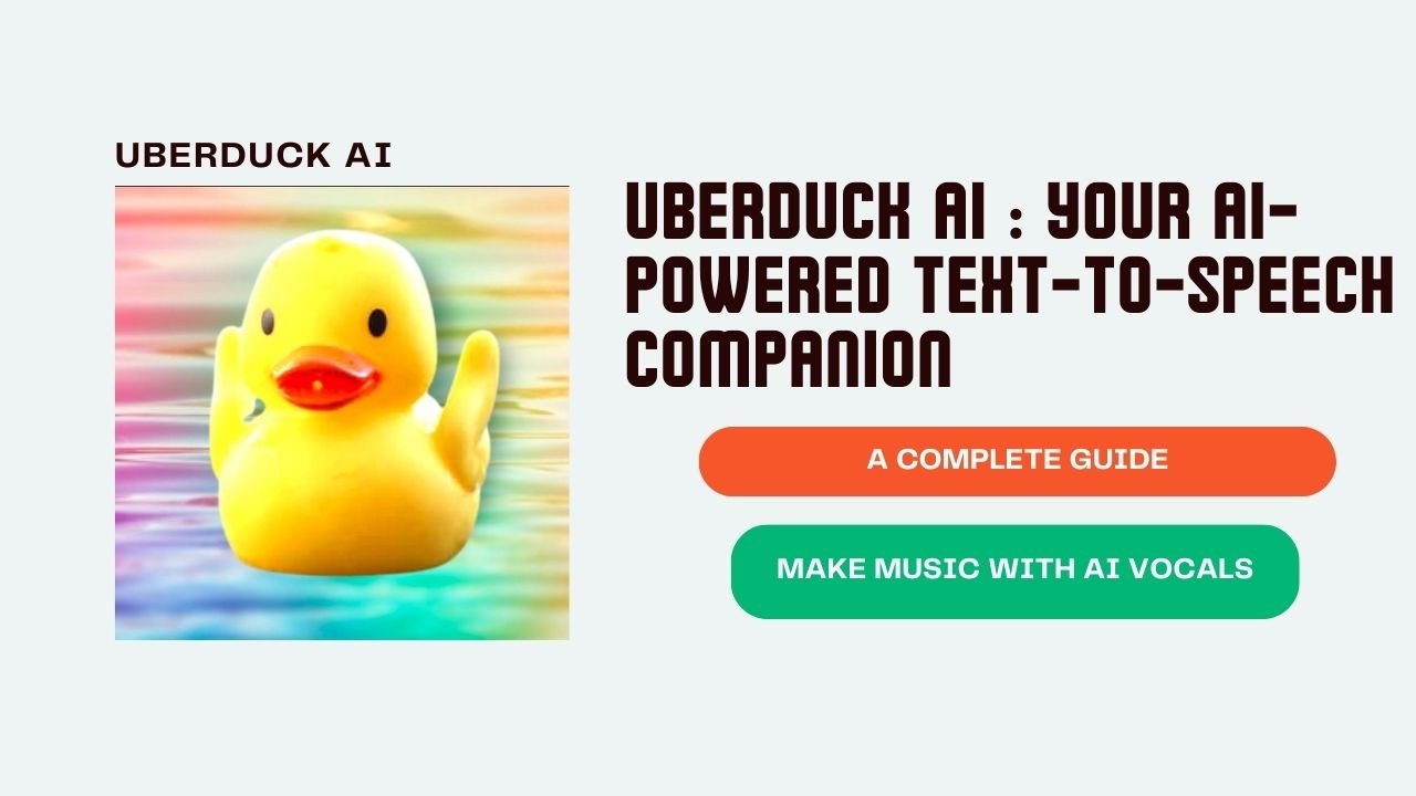 Uberduck AI : Your AI-Powered Text-to-Speech Companion