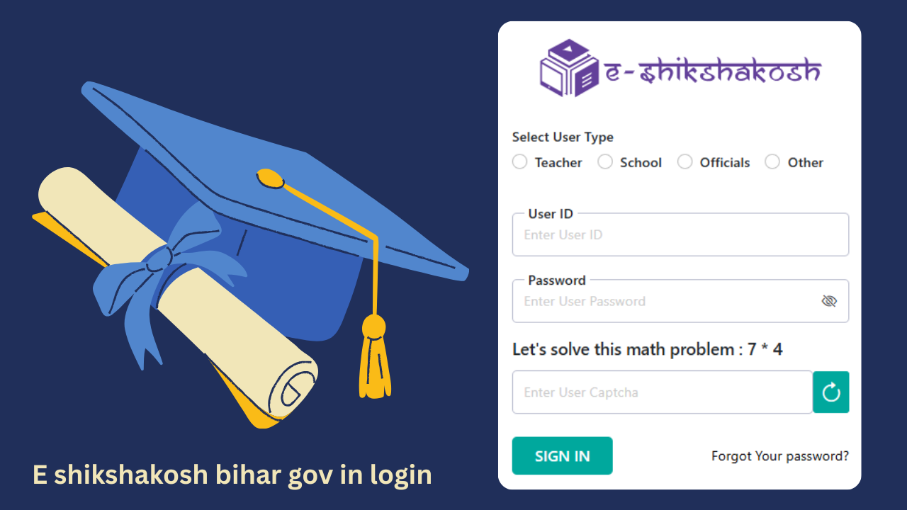 E shikshakosh bihar gov in login
